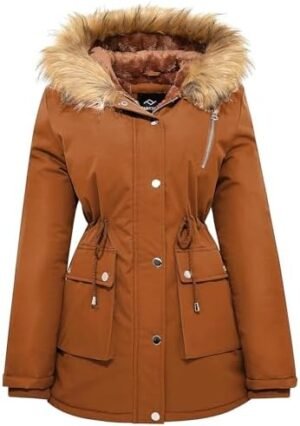 FARVALUE Womens Water-repellent Winter Coat Thicken Puffer J...