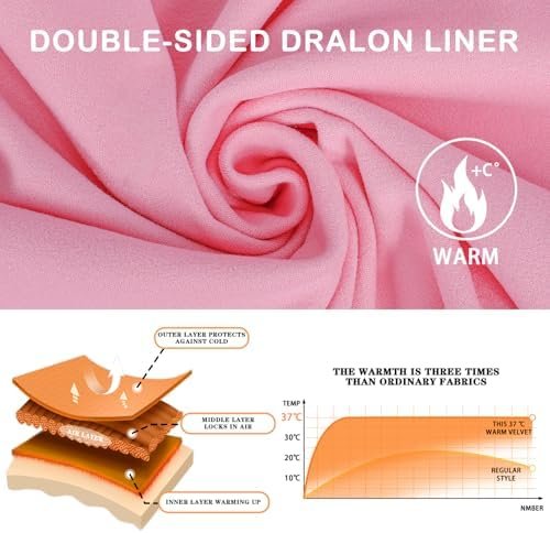 ESTAMICO Girls' Fashion Winter Coat Zip Up Fleece Jackets Wa...