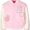 Barbie Girls French Terry Varsity Bomber Jacket Little Kid t...