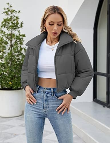 Lumister Womens Lightweight Quilted Jacket Long Sleeve Stand...