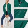 MAGCOMSEN Women's Jacket Lightweight Bomber Jackets 5 Pocket...