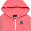 Carhartt Girls' Long-Sleeve Half-Zip Hooded Sweatshirt