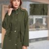 Bloggerlove Rain Jacket for Women Waterproof with Hood Trech...
