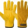 Work Gloves Men Heavy Duty Leather Gardening Gloves for Thor...