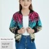 EXARUS Girls Sparkle Sequin Jacket with Pockets Glitter Ligh...