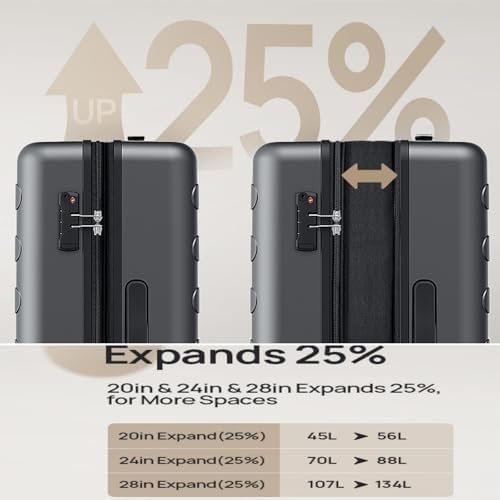 Hardside Expandable Luggage, carry on Luggage Airline Approv...