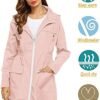 Lomon Women Waterproof Lightweight Rain Jacket Active Outdoo...