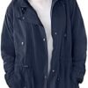 Woman Within Women's Plus Size Fleece-Lined Taslon Anorak