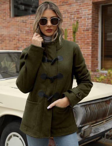 Gihuo Winter Jackets for Women Sherpa Lined Jacket Women Duf...