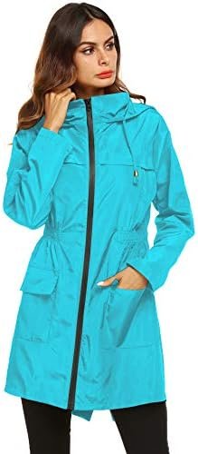 Lomon Women Waterproof Lightweight Rain Jacket Active Outdoo...
