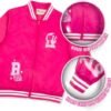 Barbie Girls Bomber Jacket, Zip-Up Bomber Jacket for Girls, ...