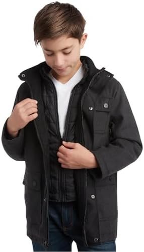 URBAN REPUBLIC Boys Wool Dress Coat - Warm Stylish Winter Ja...