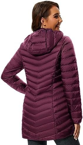 ANOTHER CHOICE Women Puffer Jacket Hooded Warm Lightweight P...