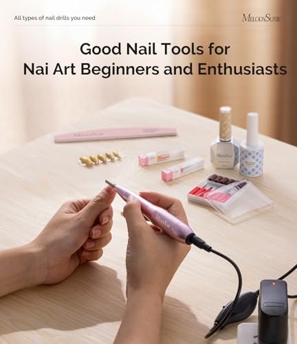 MelodySusie Portable Electric Nail Drill,PC120B Compact Efil...