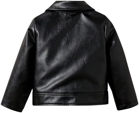 Toddler Girls Motorcycle Leather Jacket - A Piece of Zipper ...