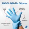 Dealmed Nitrile Exam Gloves - Powder-Free, Latex-Free, Dispo...