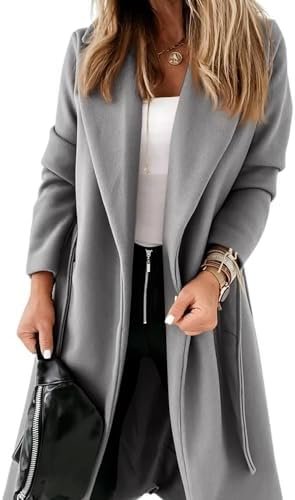 Tankaneo Womens Notched Lapel Collar Coats Open Front Long J... Tankaneo Womens Notched Lapel Collar Coats Open Front Long J...