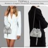 TOPALL Upgrade Rhinestone Evening Bag Bling Purse Sparkly Di...