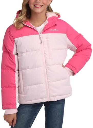 Eddie Bauer Girls' Winter Jacket - Heavyweight Quilted Down ...