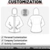 Womens Rain Jacket Custom with Logo Text Personalized Lightw...