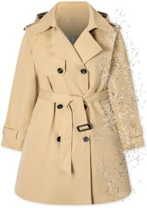 Betusline Girls & Women's Rain Jackets Waterproof Hooded Tre... Betusline Girls & Women's Rain Jackets Waterproof Hooded Tre...