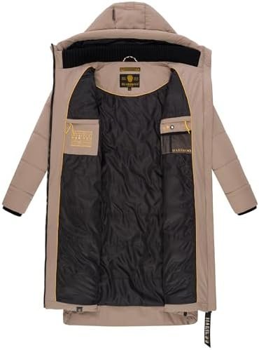 Marikoo Women's Long Quilted Jacket for Winter | Puffy Winte...