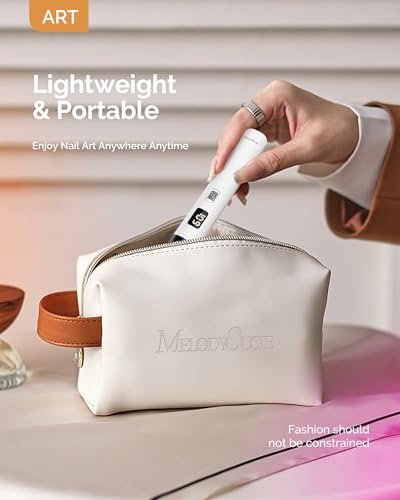 Melodysusie Handheld UV Light for Gel Nails, ART01R Cordless...