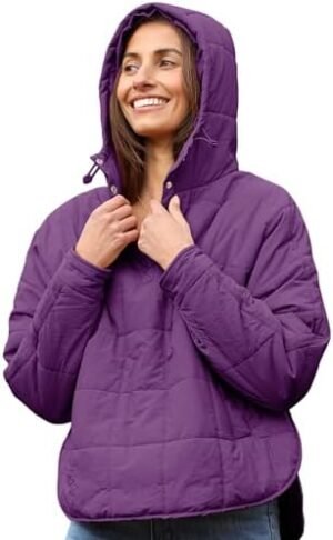 AMEBELLE Women's Oversized Hooded Puffer Jacket Quilted Jack... AMEBELLE Women's Oversized Hooded Puffer Jacket Quilted Jack...