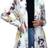 Floerns Women's Casual Long Sleeve Graphic Colorful Blazer W...