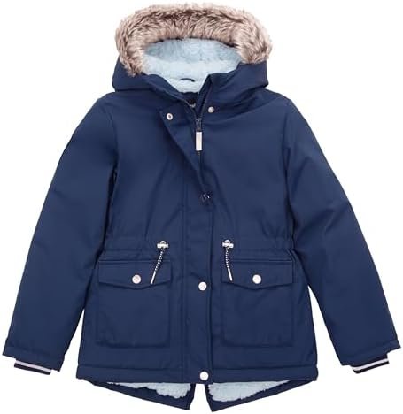 Rokka&Rolla Girls' Water-Resistant Sherpa Fleece Lined Puffe...