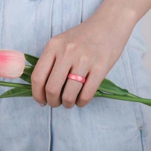 Egnaro Silicone Anniversary Ring Women, Breathable Design Wo...