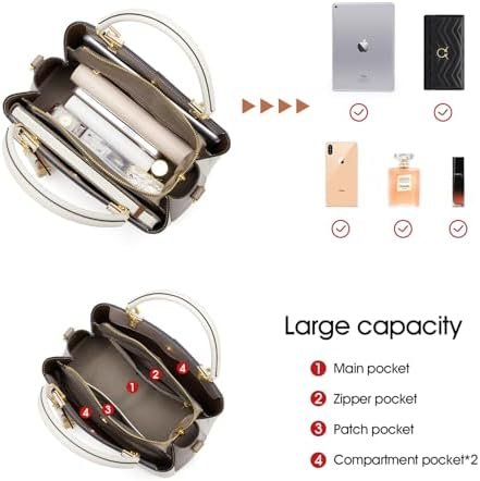 Cnoles Handbags for Women Large Capacity Tote Shoulder Bags ...