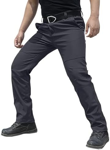 ZEFOTIM Work Cargo Pants for Men Solid Color Wide Leg Comfy ...