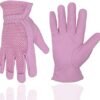 HLDD HANDLANDY Pigskin Leather Women Gardening Gloves, Stret...
