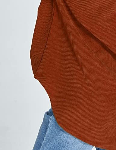 SSLR-Womens-Corduroy-Shacket-Jacket-Oversized Button Down Sh...