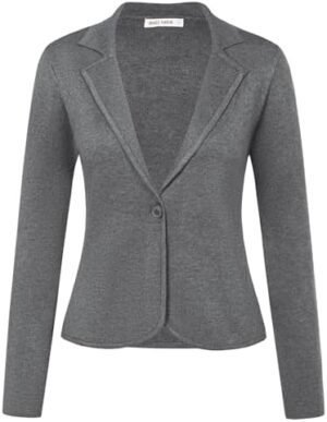GRACE KARIN Women Sweater Blazer Casual Work Croppped Cardig... GRACE KARIN Women Sweater Blazer Casual Work Croppped Cardig...