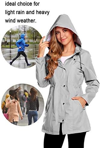 ZHENWEI Womens Lightweight Hooded Waterproof Active Outdoor ...