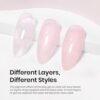 Beetles Neutral Gel Nail Polish 15ml Nude Pink Polish Set Pi...