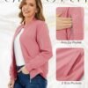 TACVASEN Women's Bomber Jackets Lightweight Casual Jacket Fu...