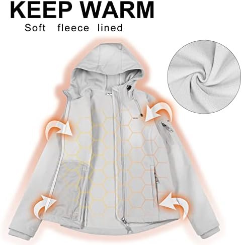 33,000ft Women's Softshell Jacket, Fleece Lined Warm Jacket ...