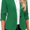 LookbookStore Blazers for Women Suit Jackets Dressy 3/4 Slee...