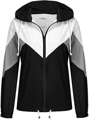 SoTeer Women's Waterproof Rain Jackets Lightweight Hooded Wi... SoTeer Women's Waterproof Rain Jackets Lightweight Hooded Wi...