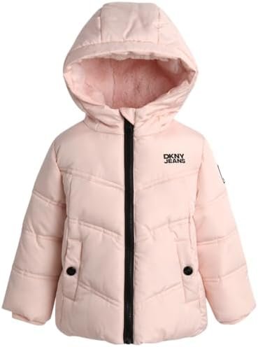 DKNY Infant Toddler Baby Girls' Winter Jacket - Fleece Lined...