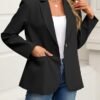 ELLEVEN Women's Blazer Business Casual Lightweight Suit - Lo...