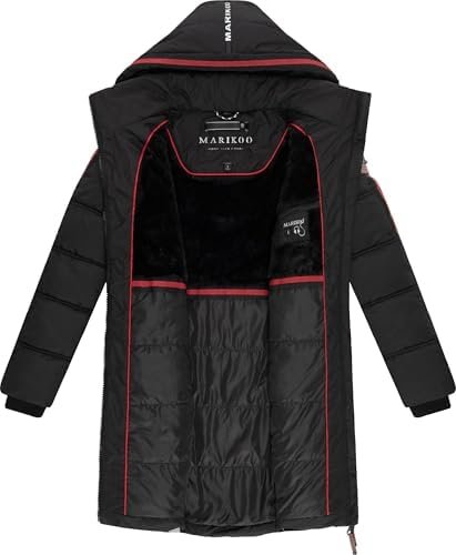 Women's Winter Coat | Quilted, Long Jacket with Cozy Hood | ...