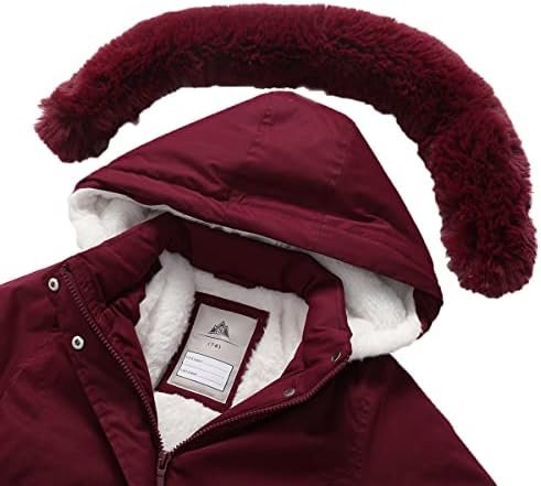 Girl's Long Coat Waterproof Winter Kids Outerwear Warm Parka...