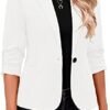 LookbookStore Blazers for Women Suit Jackets Dressy 3/4 Slee...