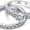 Classic Romantic 2CT AAA CZ Solitaire Heart Shaped Engagemen...
