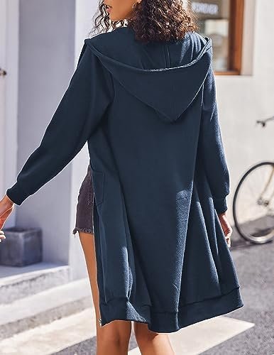ELESOL Women Casual Zip up Fleece Hoodies Tunic Sweatshirt L...