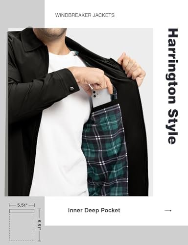 TBMPOY Men's Lightweight Jackets Casual Windbreaker Stylish ...